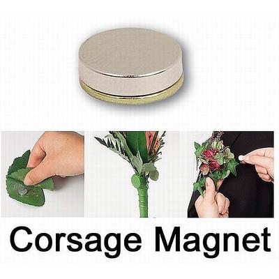 Corsage Magnet, Magnet mit Gegenstck fr Ansteckblumen