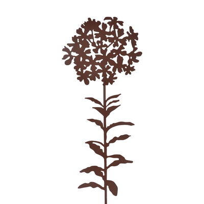 Dekostecker Blume, Metallstecker, Gartenstecker, Bltenstecker, Gartendeko, Blte am Stab aus Metall, Blumenstecker