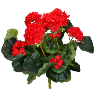 Geranienbusch rot, knstliche Geranie, Kunstpflanze, Kunstblume