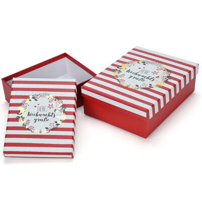 Geschenkboxen 'Liebe Weihnachtsgre', Box, Verpackung, Weihnachtsbox, Geschenkschachtel