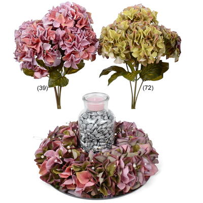 Hortensienstrau, Kunstblume, knstliche Hortensie