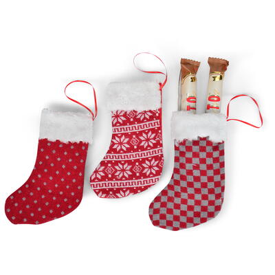 Socke zum Befllen Scandistyle, Weihnachtssocke, Nikolausstiefel, Weihnachtsstrumpf, Adventskalender selbst gemacht