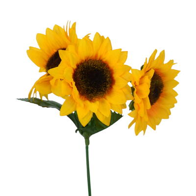 Sonnenblume, Sonnenblumen-Pick, knstliche Sonnenblume, Kunstblume, Seidenblume, Kunstpflanze
