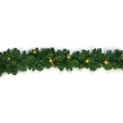 Tannengirlande mit LED, Girlande, Weihnachtsgirlande, Dekogirlande beleuchtet, knstliche Tannengirlande