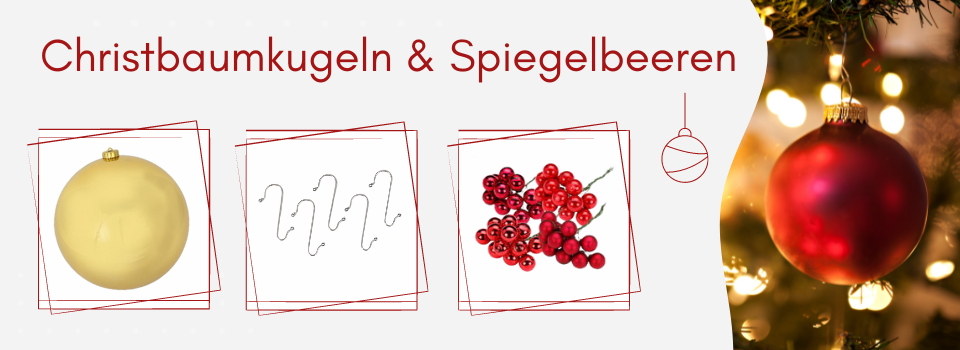 Christbaumkugeln & Spiegelbeeren