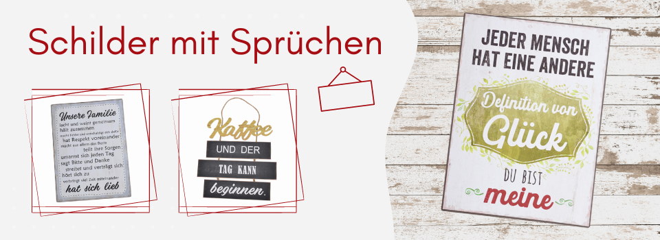 Schilder Mit Spruchen Im Online Shop Kaufen Baumann Creative