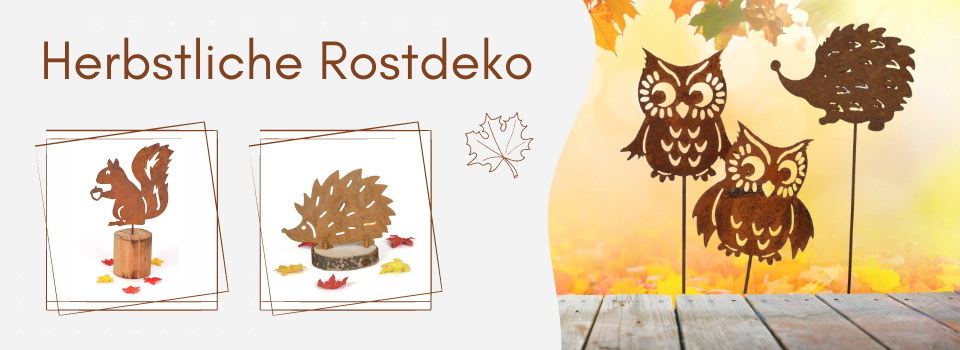 Herbstliche Rostdeko im online Shop kaufen - Baumann Creative