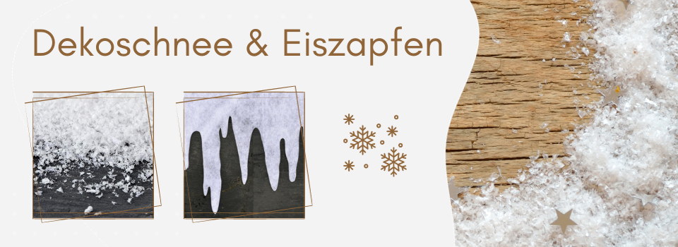 Dekoschnee & Eiszapfen