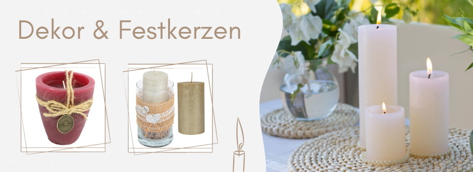 Deko Kerzen Online Shop - Baumann Creative