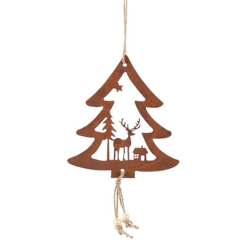  Dekohnger Baum, Rosthnger, Rostdeko,  Metallbaum zum Hngen, Rosttanne zum Hngen, Weihnachtsdeko, Weihnachtshnger 