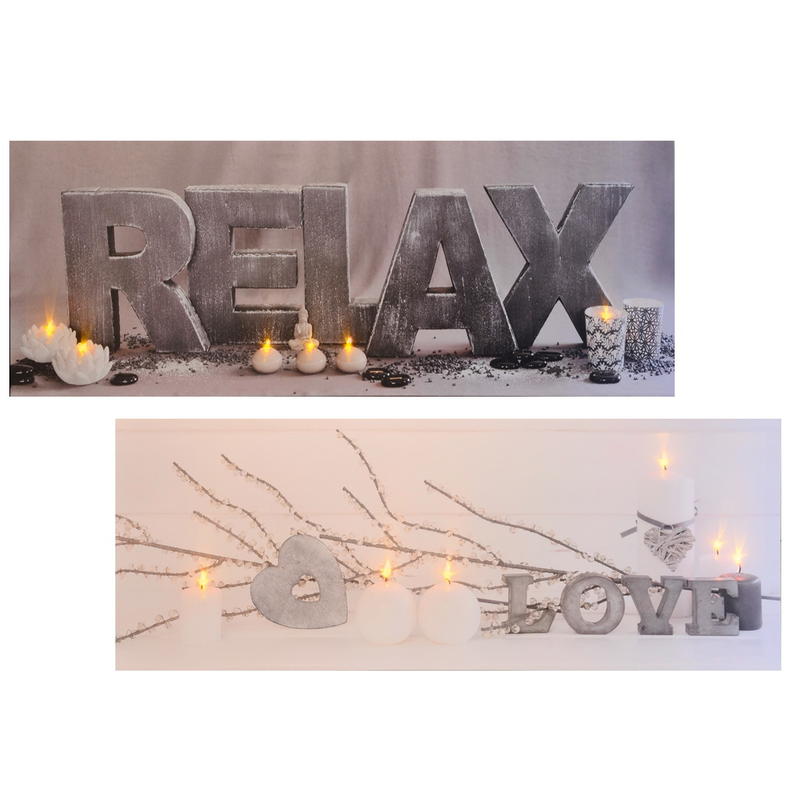 LED Leinwandbild Relax & Love günstig online bestellen