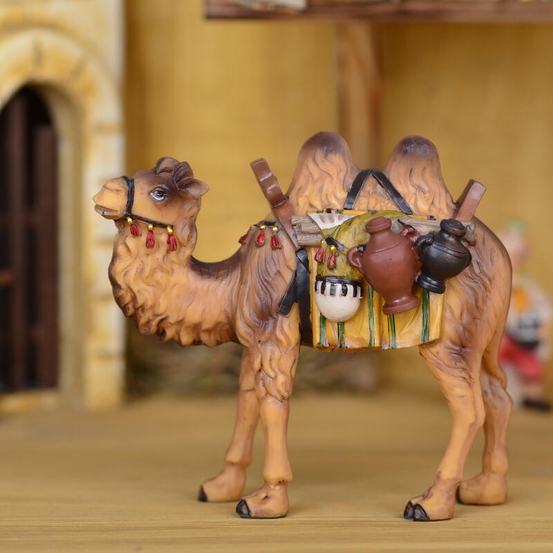  Mathias Krippenfiguren einzeln Kamel mit Gepäck