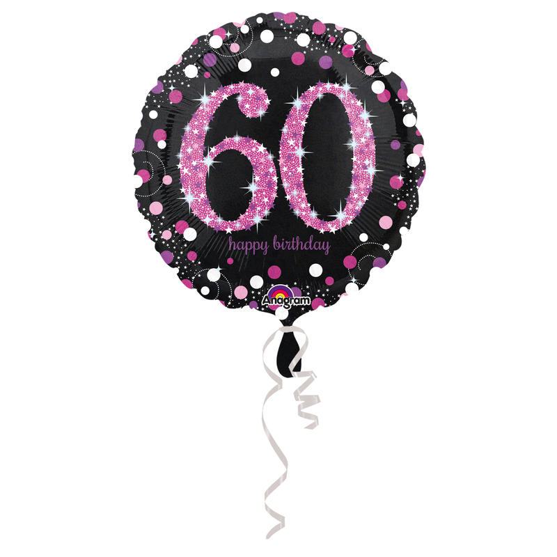   Sparkling Pink- Folienballon 60,43 cm, Ballon, Luftballon, Party Deko, Partydekorationen, Geburtstag