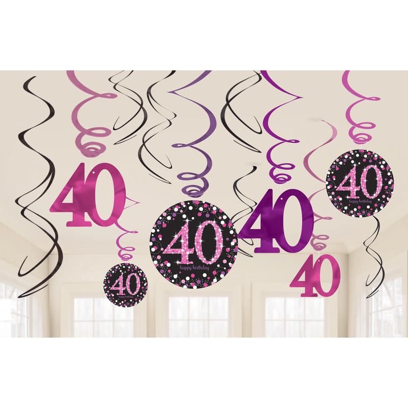 Dekorative Luftballon Geburtstags Deko Zum 30 Geburtstag Pink