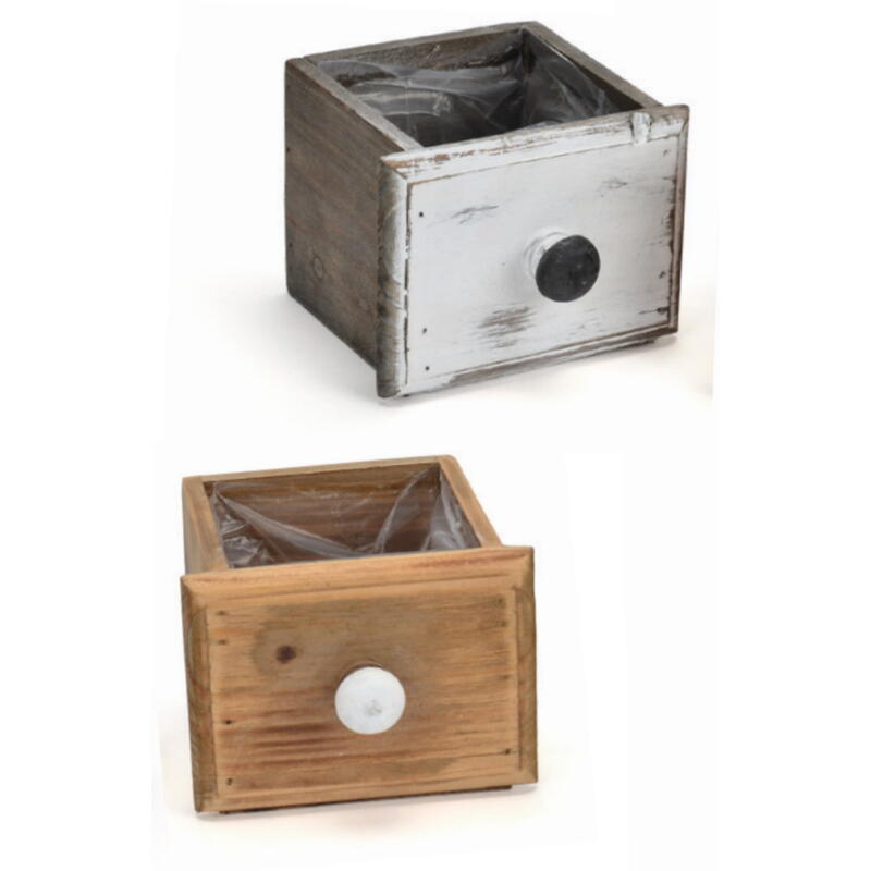 Pflanz-Schublade, Schublade, Pflanzgef, Holzdeko Bild 2