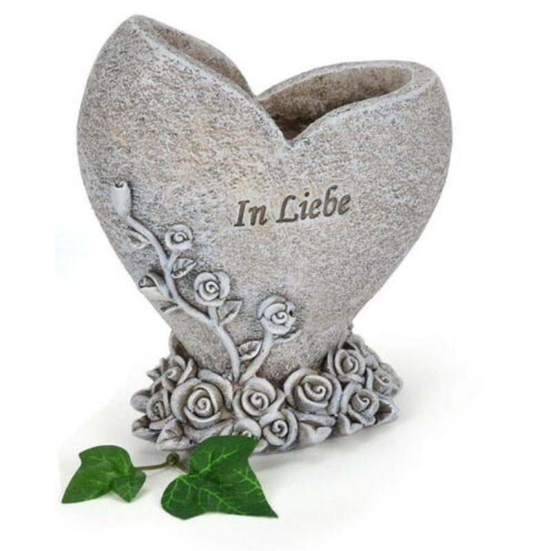 Grabvase 'In Liebe', Grabschmuck, Vase fr Grab, Trauerschmuck Bild 2