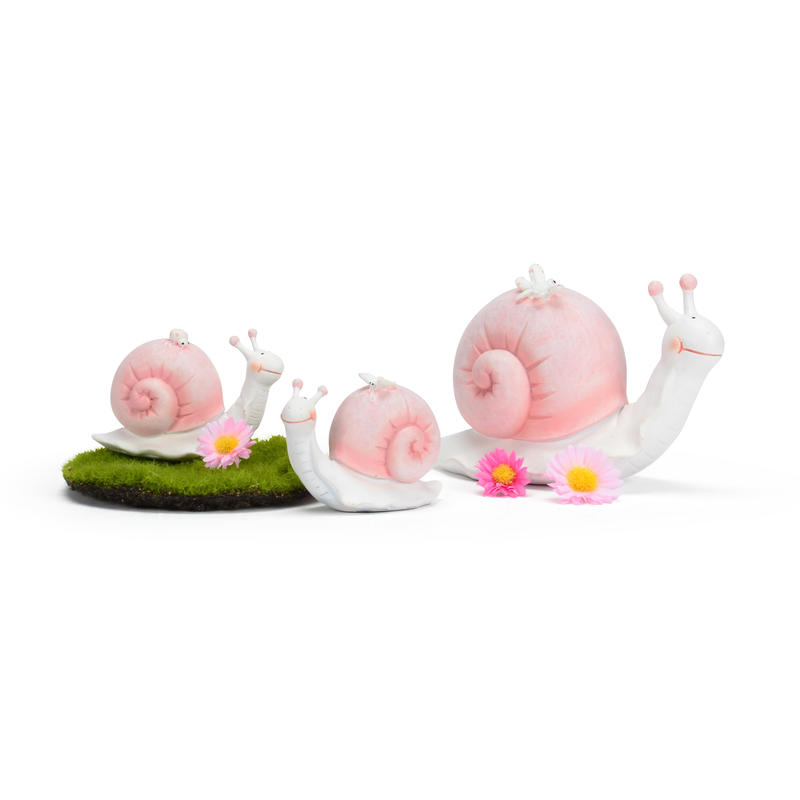 Schnecke Mimi rosa-wei, Dekofigur, Frhlingsdeko Bild 3