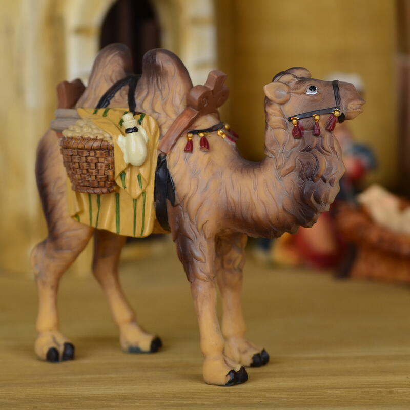  Mathias Krippenfiguren einzeln Kamel mit Gepäck Bild 2