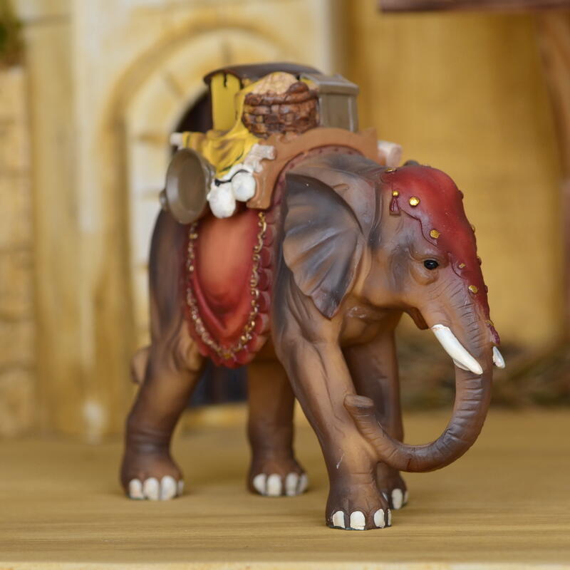  Elefant mit Gepck Mathias Krippenfigur einzeln Bild 3
