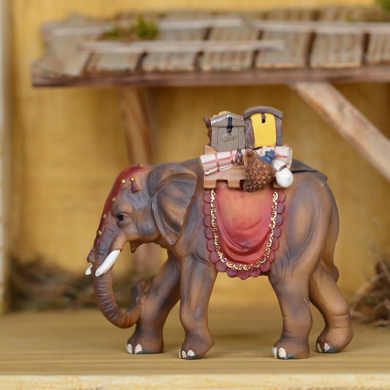  Elefant mit Gepck Mathias Krippenfigur einzeln Bild 4