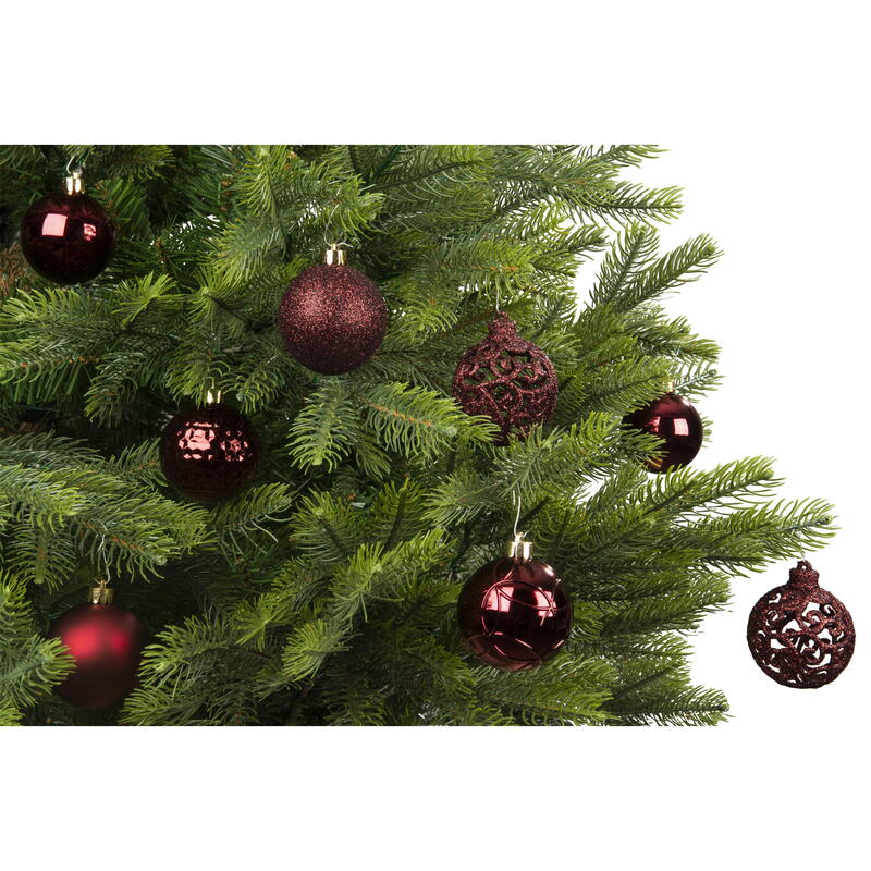 Christbaumkugeln aus Kunststoff, bruchsichere Weihnachtskugeln, Weihnachtsdeko bruchfest Bild 2