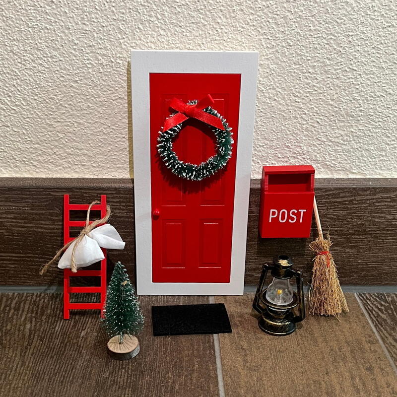 Wichteltr, Mrchentr, Holztr fr Kinder, Wichtelzubehr, Miniaturtr, Adventszubehr Bild 2