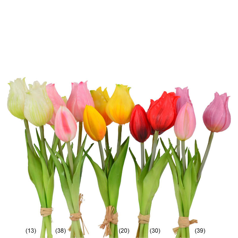 Tulpenbund Real Touch, Frühlingsblumen, künstliche Tulpe, Kunstblume, Seidenblume Bild 2