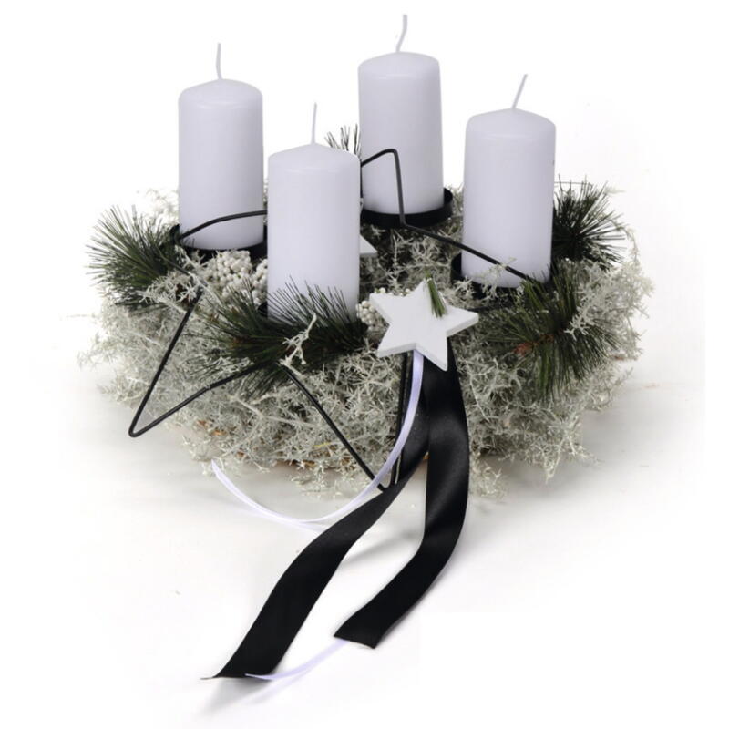 Kerzenstecker aus Metall, Kerzenhalter, Kerzenteller, Kerzenpick, Adventskerzenhalter Bild 2