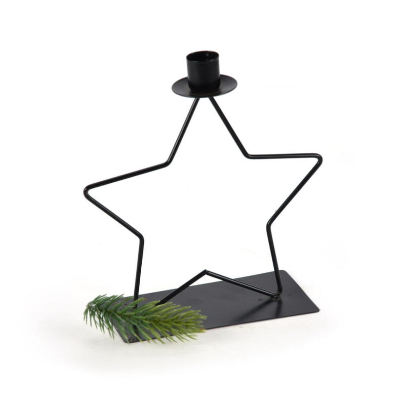 Kerzenhalter fr Stab- und Spitzkerzen aus Metall, Kerzenstnder, Kerzenhalter aus Metall, Metall-Kerzenstnder Bild 2