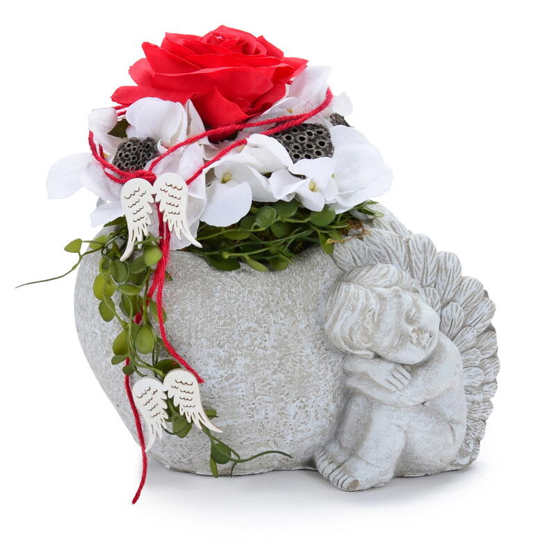 Mini-Lotus, Exoten, Fr�chte, Grabgestecke, Grabschmuck, Allerheiligengestecke, Trauerfloristik, Trockenblumen Bild 2