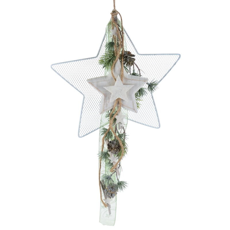 Dekoh�nger Stern, Holzstern, Holzstern zum H�ngen, Sternh�nger, Weihnachtsdeko, Stern Bild 3