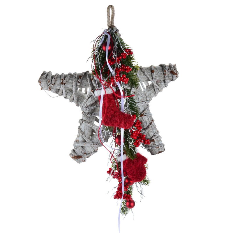 Kuschelh�nger Wintermix, Dekoh�nger Winter, M�tze zum H�ngen, Handschuh zum H�ngen, Stiefel zum H�ngen, Winterdeko, kuscheliger  Bild 2