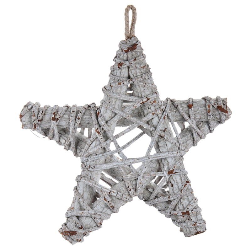 Reben-Stern, Stern, Holz-Stern, Holzstern, Stern zum H�ngen, Deko-Stern rustikal, Dekostern, Rebenstern grob, Weihnachtsdeko Bild 2