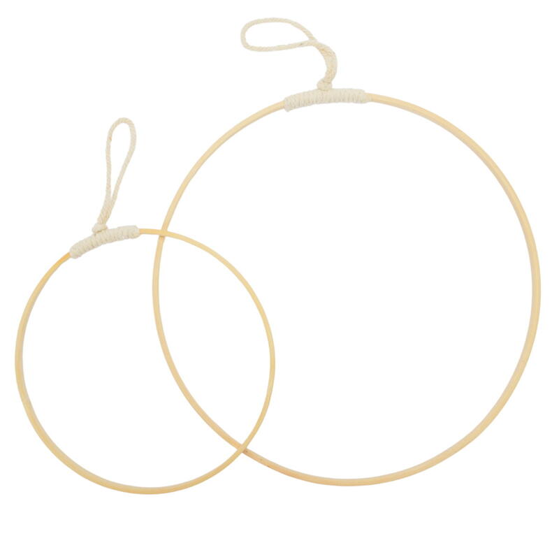 Bambus-Ring, Dekoring zum H�ngen, Holzring zum H�ngen, Bambus-Dekoh�nger, Bambus Ring H�nger  Bild 2