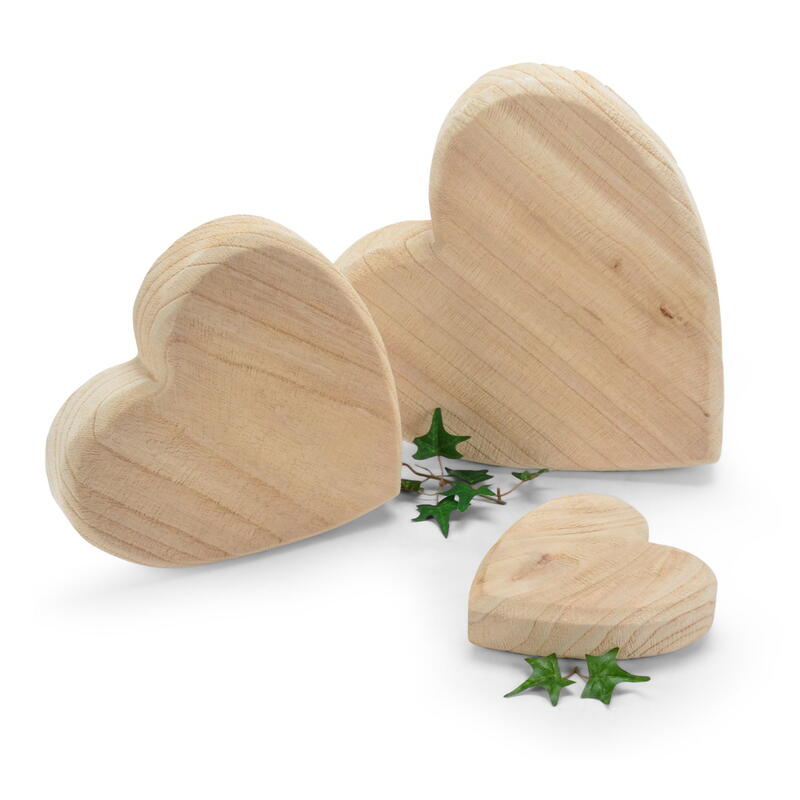 Holz Deko Herz, Holzherz Deko, Holz Deko Herz Hochzeit, Holz-Herz, Tischdeko Herz Bild 2