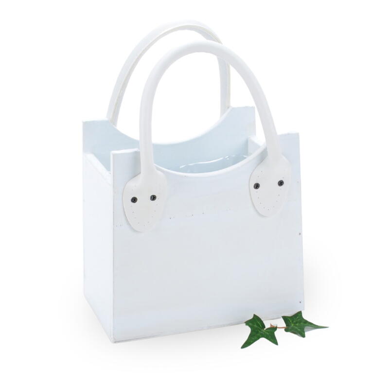 Holz-Pflanztasche, Holztasche zum Bepflanzen, Tasche aus Holz, Pflanzgef�� Tasche, Deko-Tasche f�r Pflanzen, �bertopf Tasche Bild 2