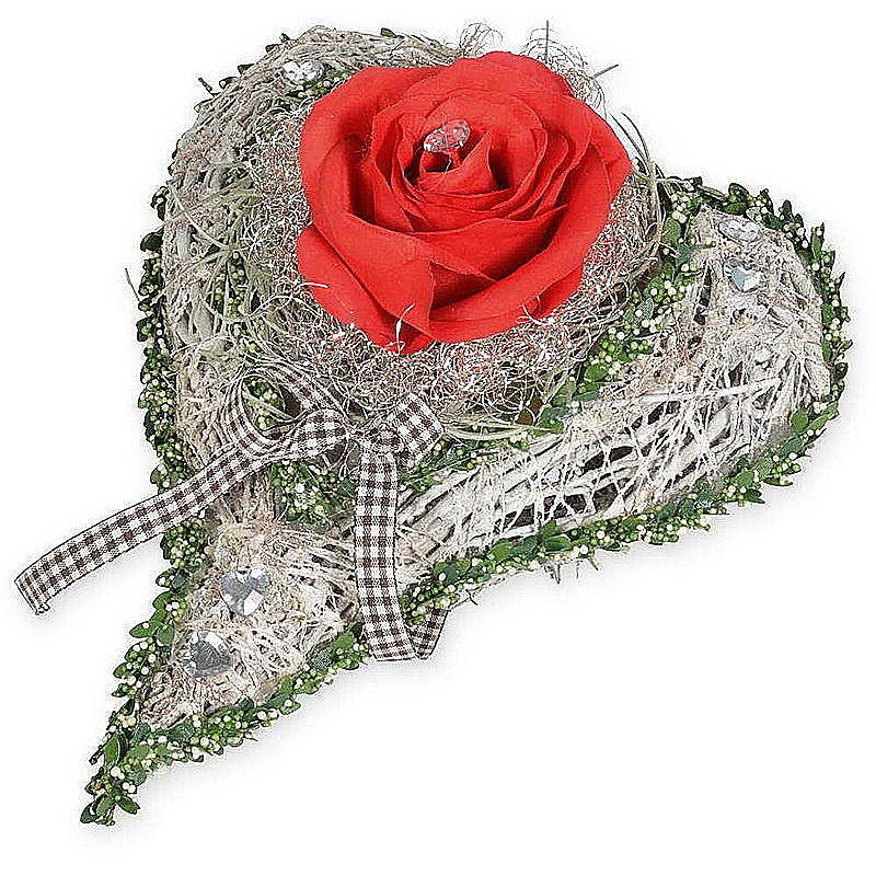 Kunstblume Rose Seidenblume am Stiel, künstliche Blumen Bild 3
