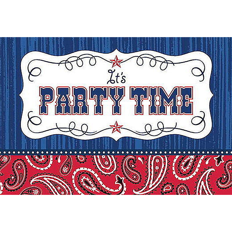 8 Western Einladungskarten Gunstig Online Bestellen