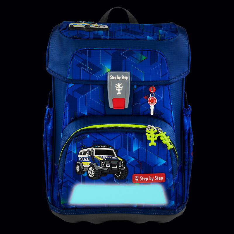 Step by Step CLOUD, Schulranzen-Set 5-teilig, Police Truck Charly Bild 7