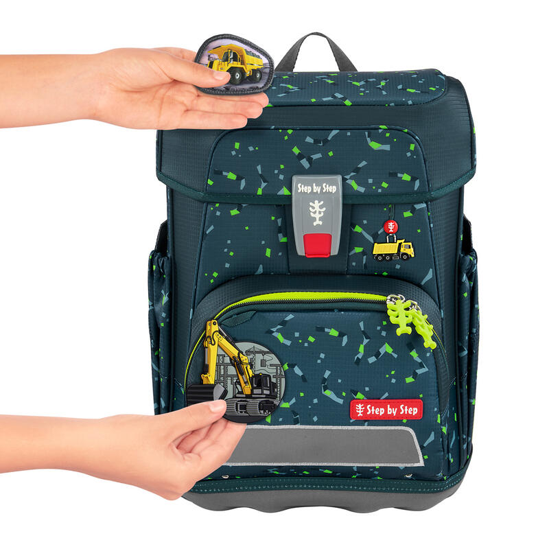 Step by Step CLOUD, Schulranzen-Set 5-teilig, Bagger Rocco Bild 8