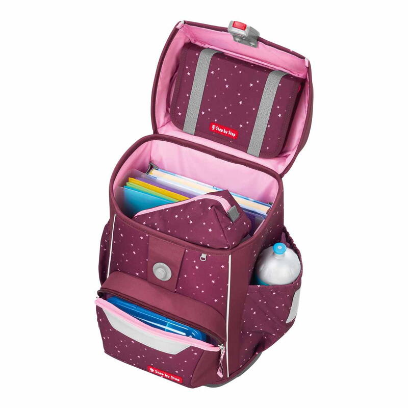 Step by Step BASIS, Schulranzen-Set 4-teilig, Berry Stars Bild 6