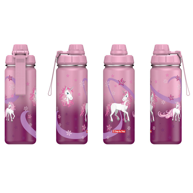 Step by Step - Isolierte Edelstahl-Trinkflasche Sweet Unicorn Bild 3