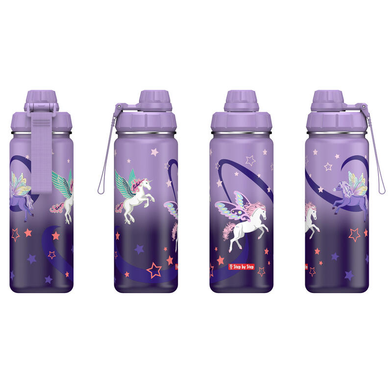 Step by Step - Isolierte Edelstahl-Trinkflasche Dreamy Pegasus Bild 3
