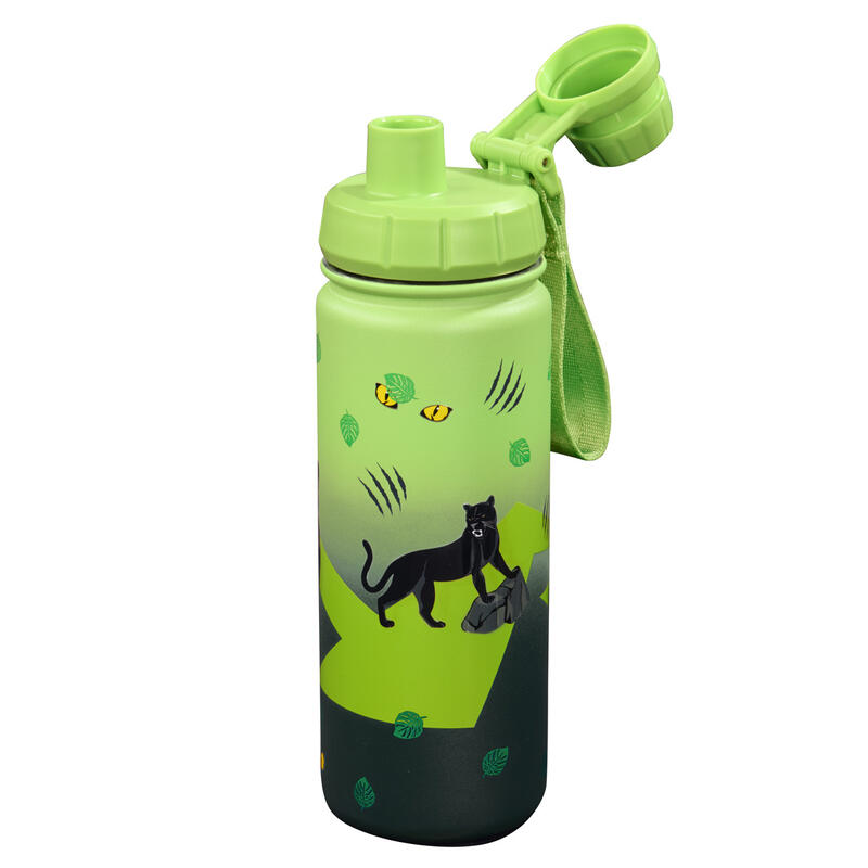 Step by Step - Isolierte Edelstahl-Trinkflasche Black Cat Bild 2