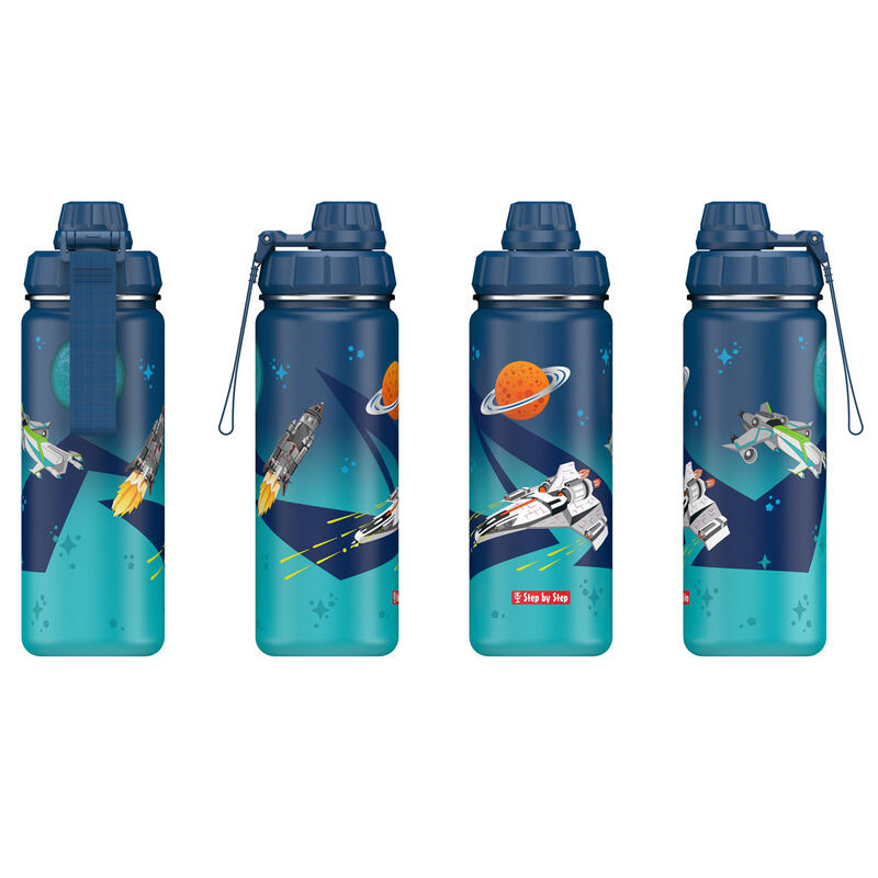 Step by Step - Isolierte Edelstahl-Trinkflasche Sweet Starship Bild 3