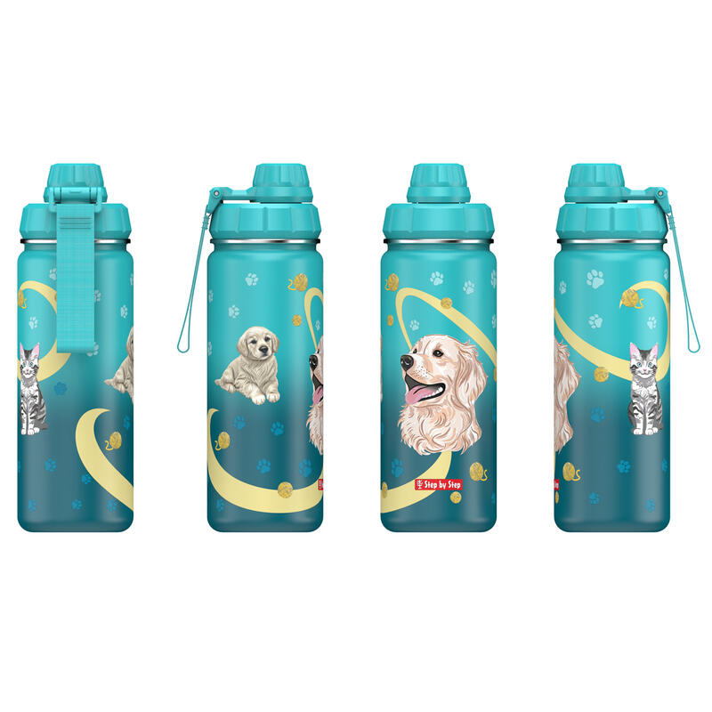 Step by Step - Isolierte Edelstahl-Trinkflasche Sweet Pet Bild 3