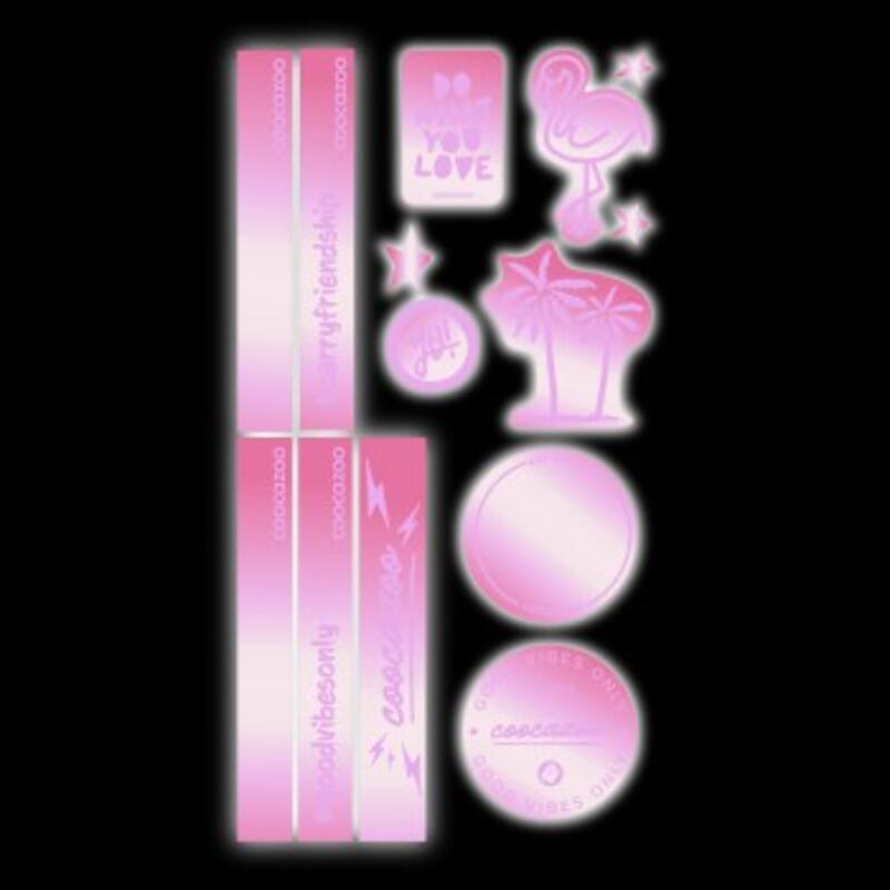 Coocazoo Reflektierendes Sticker-Set, Berry Bild 2