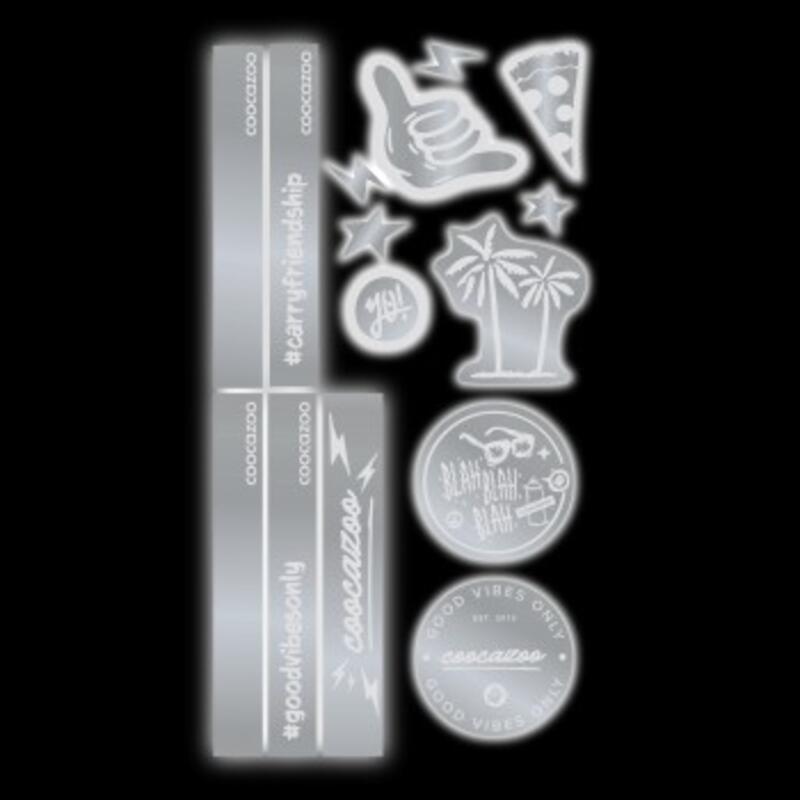 Coocazoo Reflektierendes Sticker-Set, Silver Bild 2