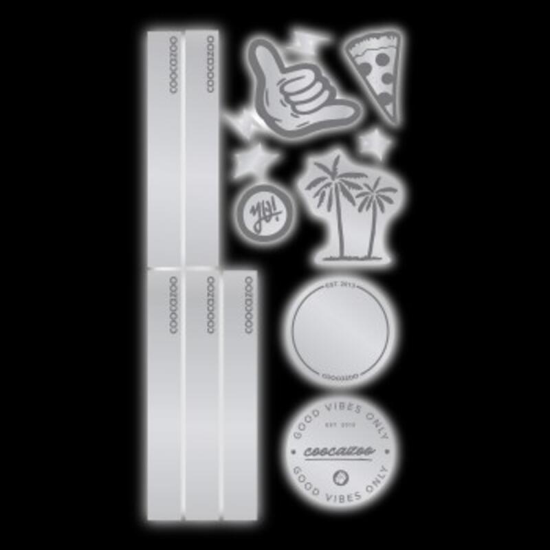 Coocazoo Reflektierendes Sticker-Set, Black Bild 2