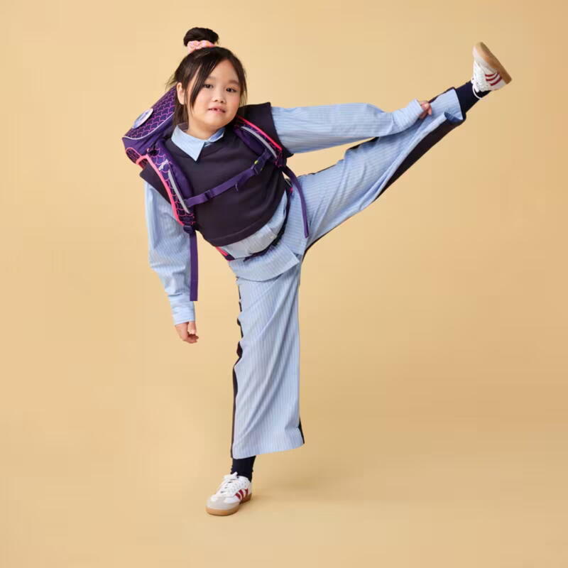 ergobag cubo light, Schulranzen-Set, 5-teilig, PerlentauchB�r, Color flash Edition Bild 8